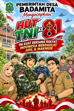 DIRGAHAYU TNI KE 81, 'TNI KUAT BERSAMA RAKYAT, INDINESIA BERDAULAT, ADIL & MAKMUR'
